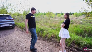 Сбежавшая сводная сестра трахается на природе с разозленным братом