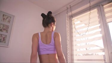 Endorphin Baby: Отодрал Эндорфин Бейби после йоги на балконе