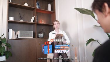 Поза 69 в чулках: Фантазер представляет секс с психологом в чулках у нее на приеме